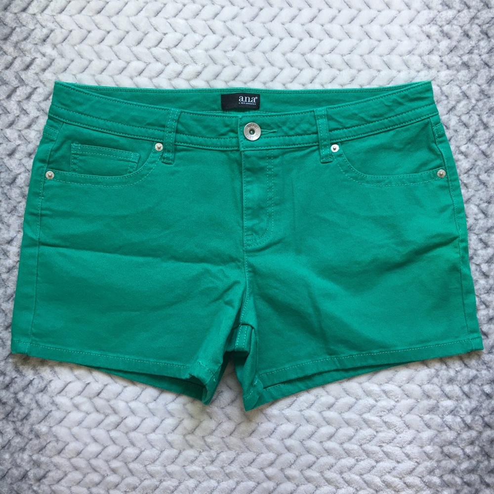 Green Mini Shorts